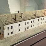 Model of the orphanage displayed at the Stockholm City Museum.