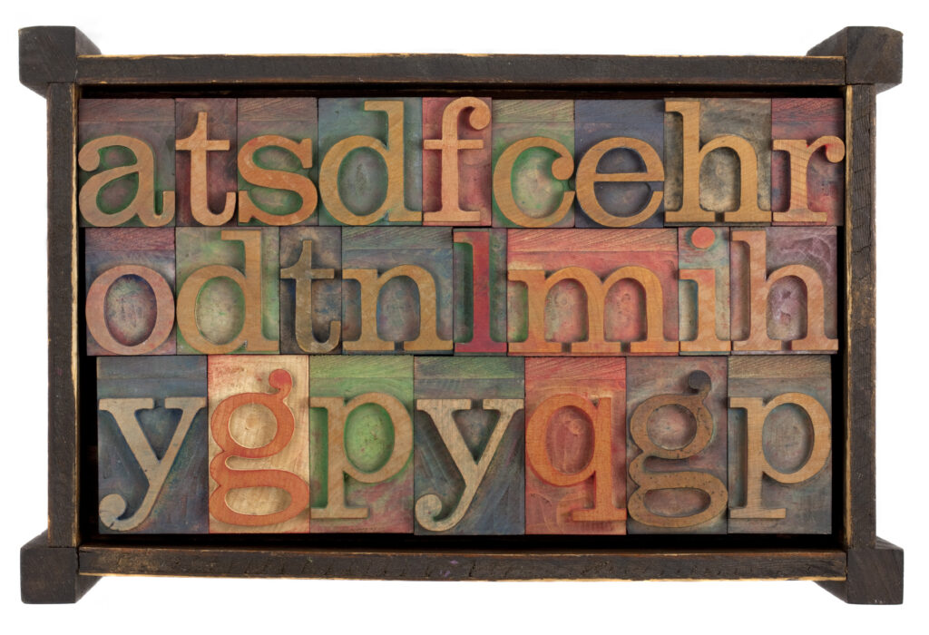 Letter blocks