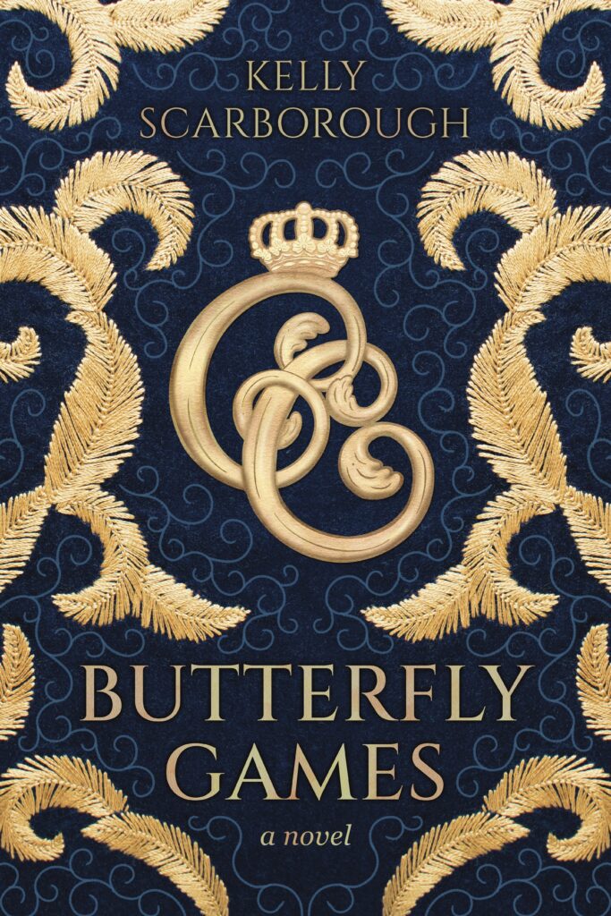 Book cover of historical novel Butterfly Games by Kelly Scarborough