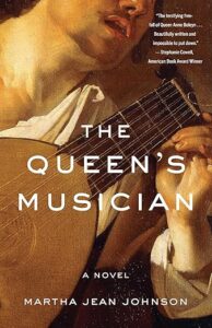 Cover image for the Tudor historical novel The Queen's Musician about Anne Boleyn's lutenist