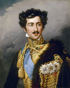 A portrait of Oscar I of Sweden as crown prince