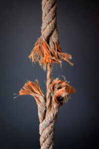 Photo of a frayed rope